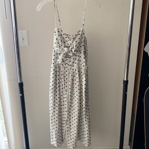 Xhilaration Black and White Polkadot Dress